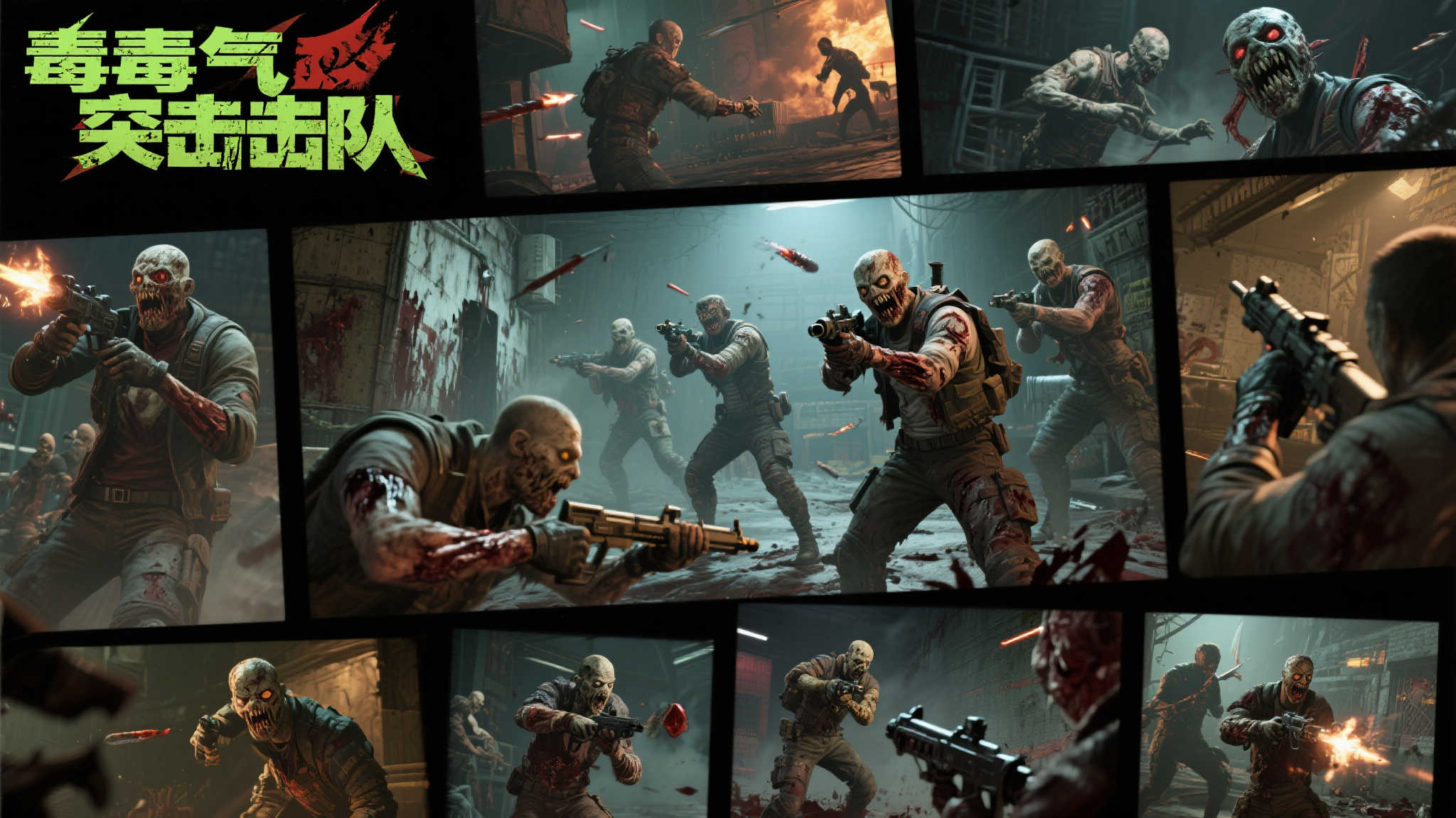 毒气突击队》大量游戏截图曝光,打僵尸玩法让人联想到《求生之路 毒气突击队》大量游戏截图曝光,打僵尸玩法让人联想到《求生之路